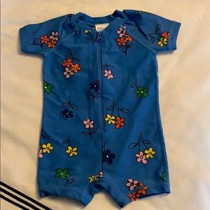 NWT - Hanna Anderson Floral Zip Up Swim - Sz: 60